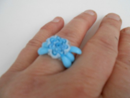 ring gemaakt van theelepeltje